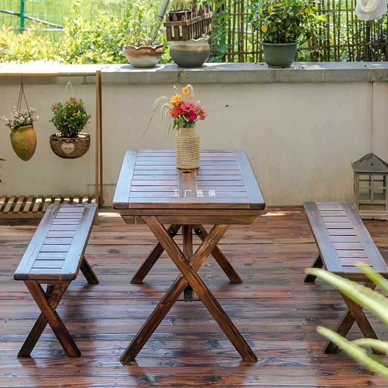 Ngoại thất sân vườn 51km bàn ghế ngoài trời gỗ ngoài trời bền đẹp, thân thiện BGSV_609