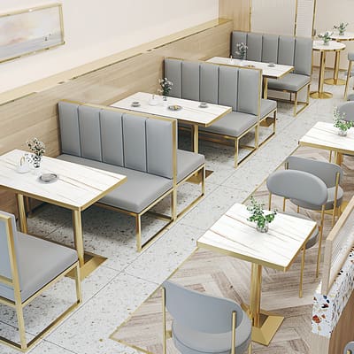 Bàn ghế Quán trà sữa màu đỏ net Bàn ghế bánh mì kẹp thịt - BGCF-233