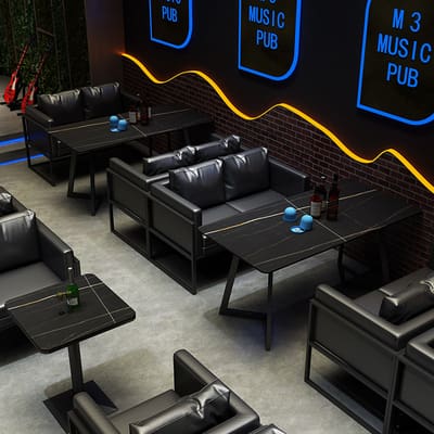 Bàn ghế Phong cách công nghiệp Quầy bar Quầy bar có Ghế - BGCF-101