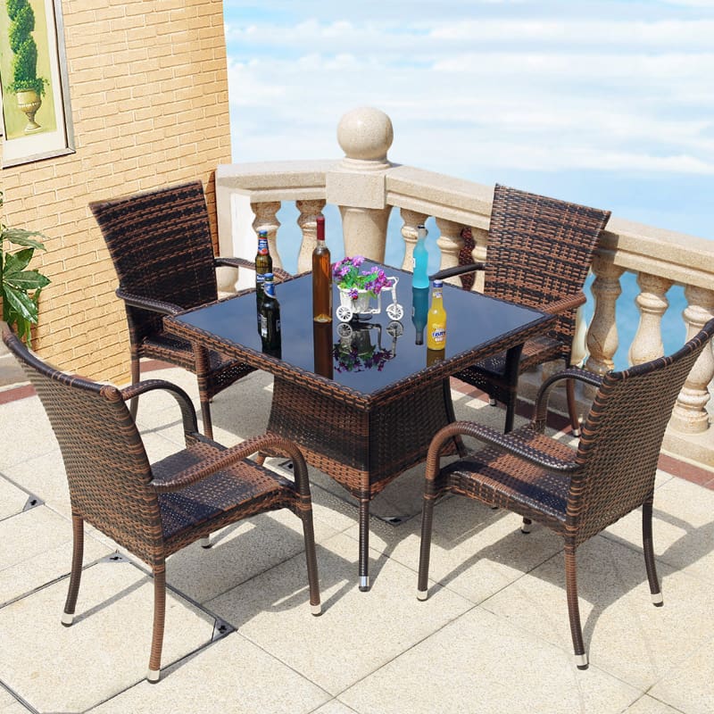 Bàn ghế ngoài trời sân vườn ban công ngoài trời ngoài trời bền đẹp, thân thiệ BGSV_1055