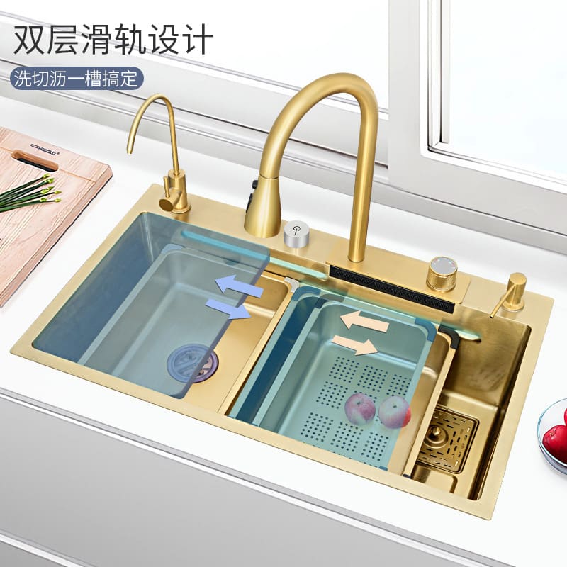 Raindance mạ vàng hoàn toàn mới bộ trang bị đầy cao cấp, tiện lợi cho nhà hàn CR-227