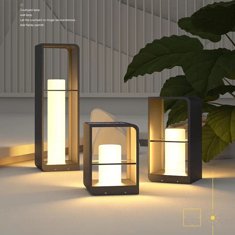 Biệt thự chống nước năng lượng mặt trời Đèn sân vườn ngoài trời bãi c - DNT-1703