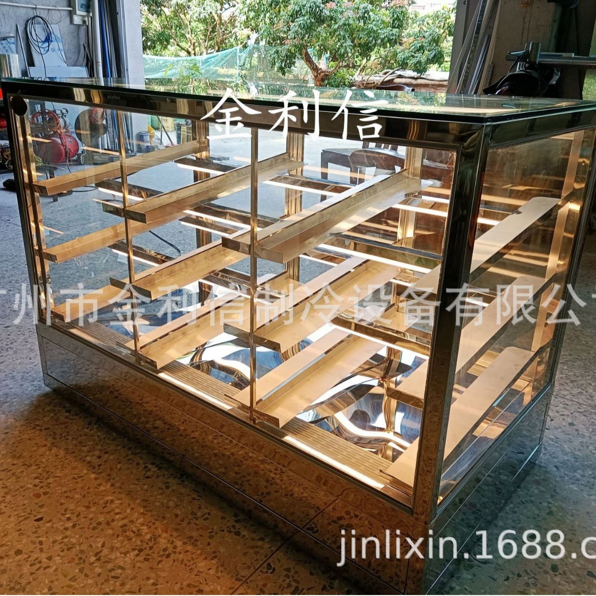 Bánh tart bồ đào nha nóng, gà nướng, tủ trưng cao cấp, tiện lợi cho nhà hàng  THN-459