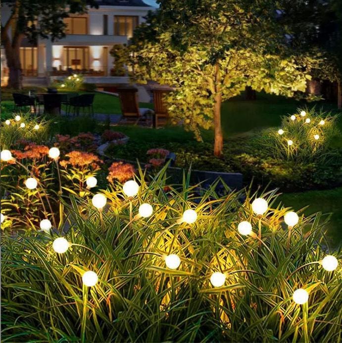 Ngoài trời năng lượng mặt trời điều khiển đom đóm đèn sân vườn bố trí - DNT-2225