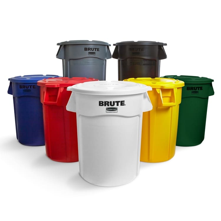 B6j1 rubbermaid thùng rác hộ gia đình có nắp thương ngoài trời bền đẹp, thân TGNT_1406