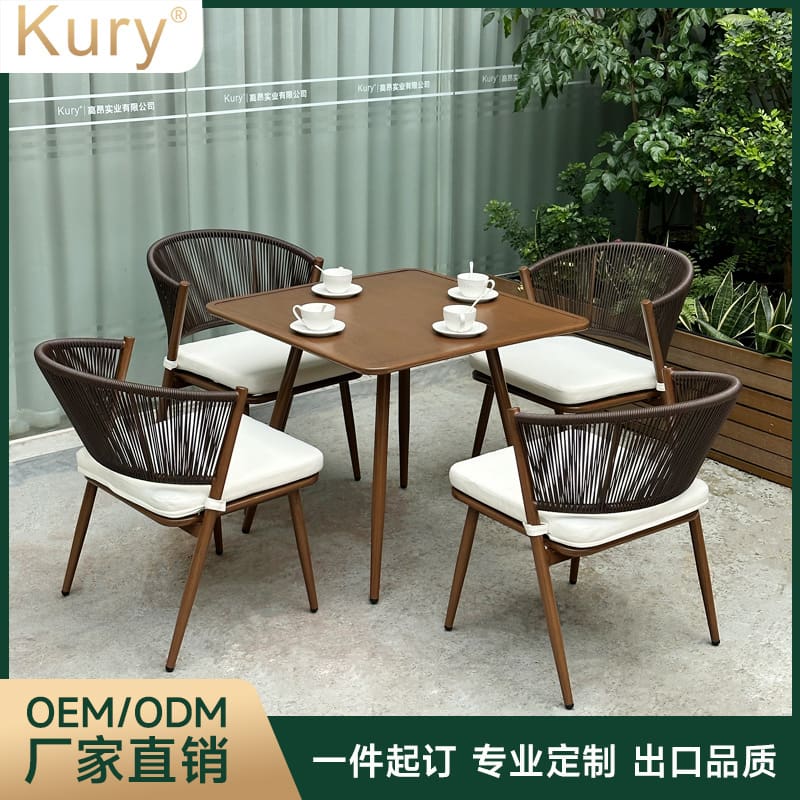 Bàn ghế nguồn xưởng sản xuất bàn ghế ngoài trời ngoài trời bền đẹp, thân thiệ BGSV_1596