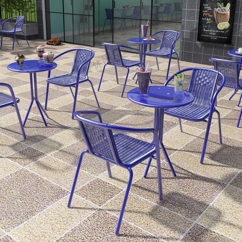 Bàn ghế quán trà sữa Bàn ghế ghế giải trí phong cách công - BGCF-947