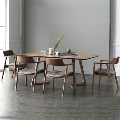 Bàn ghế Bắc Âu gỗ rắn Bàn đàm phán hình chữ nhật Bàn hội - BGCF-187