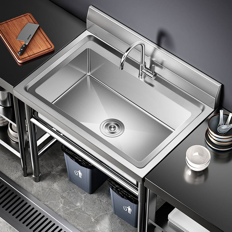 Bồn rửa chén bằng thép không gỉ thương mại được cao cấp, tiện lợi cho nhà hàn CR-229
