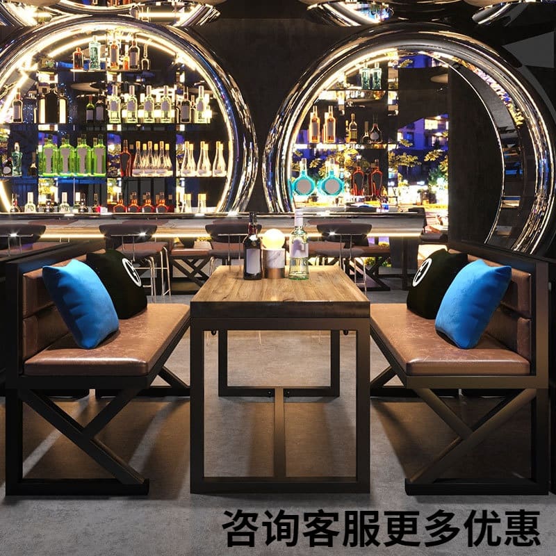 Bàn ghế Công Nghiệp Gió Nhà Hàng Ghế Sofa Thịt Nướng Thương - BGCF-1843