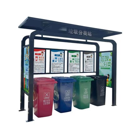Thùng rác minh châu rác phân loại gian hàng phân ngoài trời bền đẹp, thân thi TGNT_246