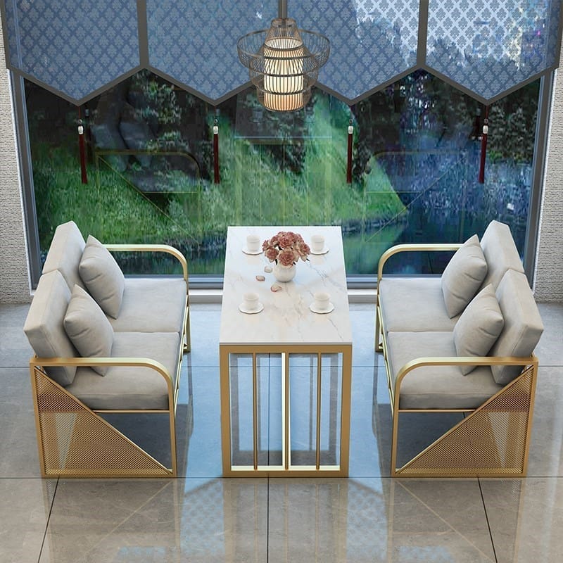 Bàn ghế Quán Trà Sữa Bàn Ghế Cafe Nhà Hàng Card Ghế Sofa - BGCF-1706