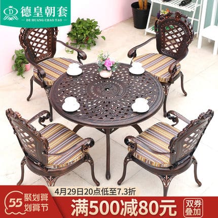 Bàn ghế ngoài trời sân thượng phong cách châu âu ngoài trời bền đẹp, thân thi BGSV_1047