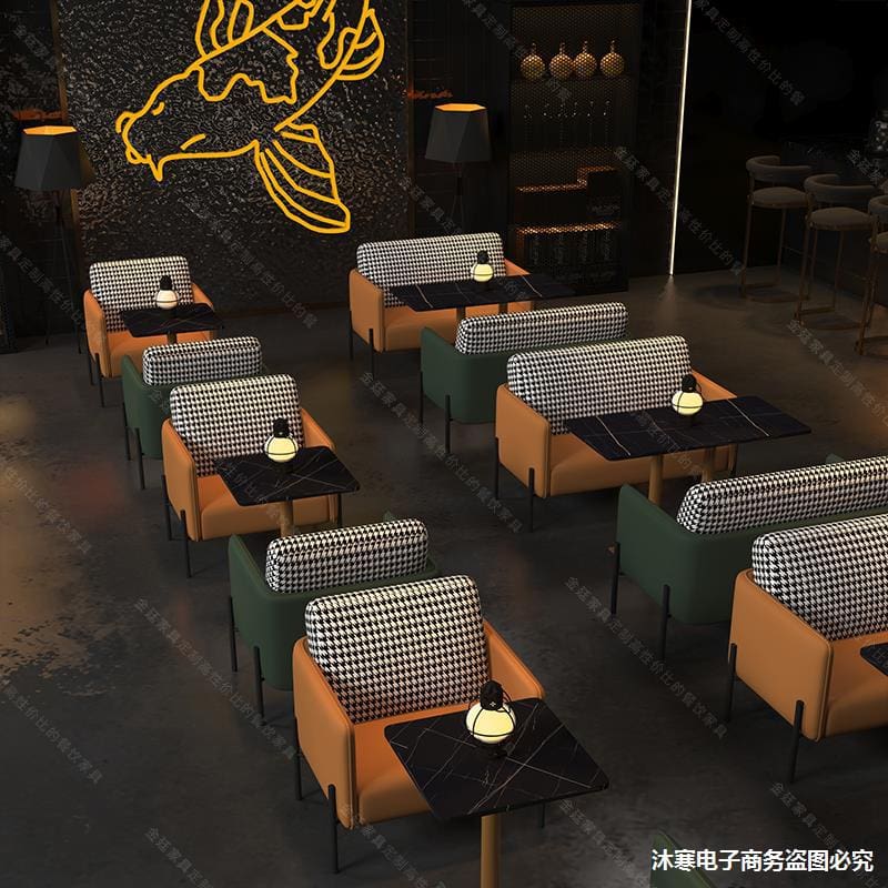 Bàn ghế Gió công nghiệp thanh bistro ghế sofa ăn thanh quán - BGCF-1626