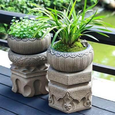 Đồ trang trí sân vườn ngoài trời đá nhân tạo ngoài trời bền đẹp, thân thiện m DTTNT_12