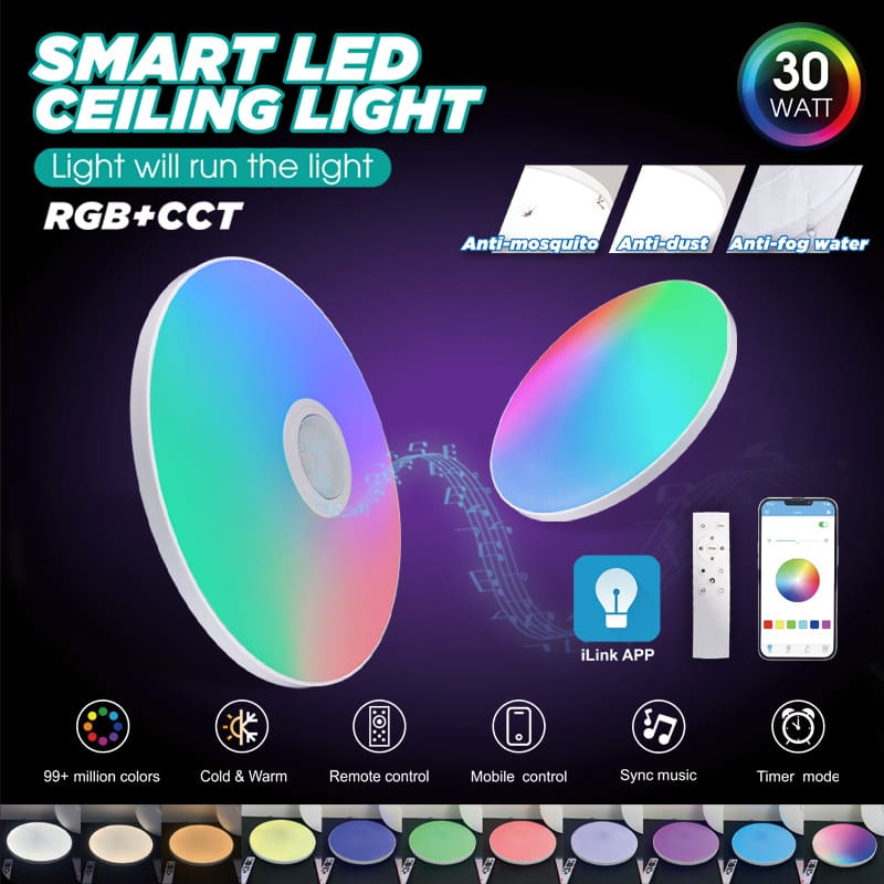 Đèn trần LED đầy màu sắc RGB năng động mới của Amazon Ứng - DTN-692