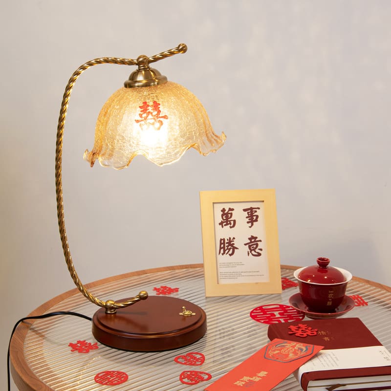 Vợ Chồng Mới Cưới Sạc Đèn Bàn Cảm Ứng Đèn Ngủ Phòng Ngủ Retro Lễ Hội - DDB-1009