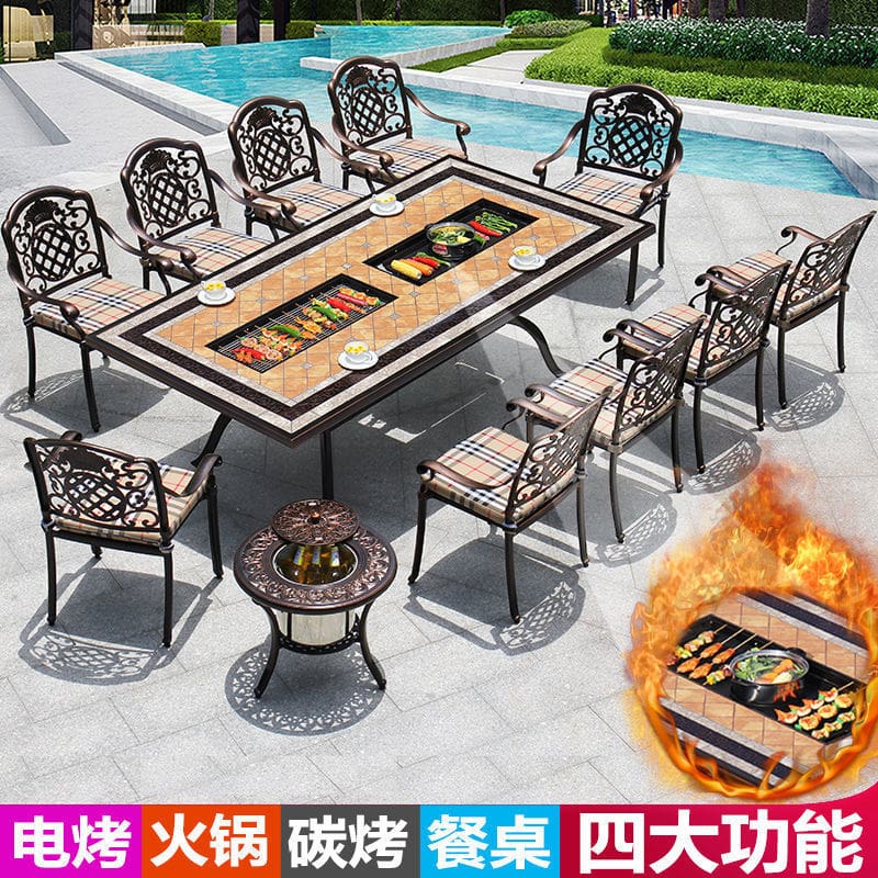 Bàn ghế ngoài trời sân vườn ngoài trời sân thượng ngoài trời bền đẹp, thân th BGSV_1087