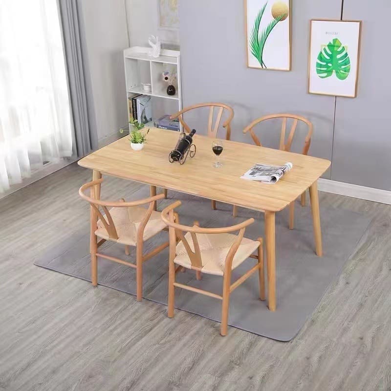 Bàn ghế Bắc Âu Italy Gỗ Chắc Chắn Đơn Giản Thời Trang Thông - BGCF-575