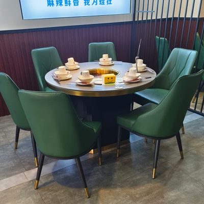 Bàn nướng đá cẩm thạch thương mại nhà hàng lẩu cao cấp, tiện lợi cho nhà hàng BN-64