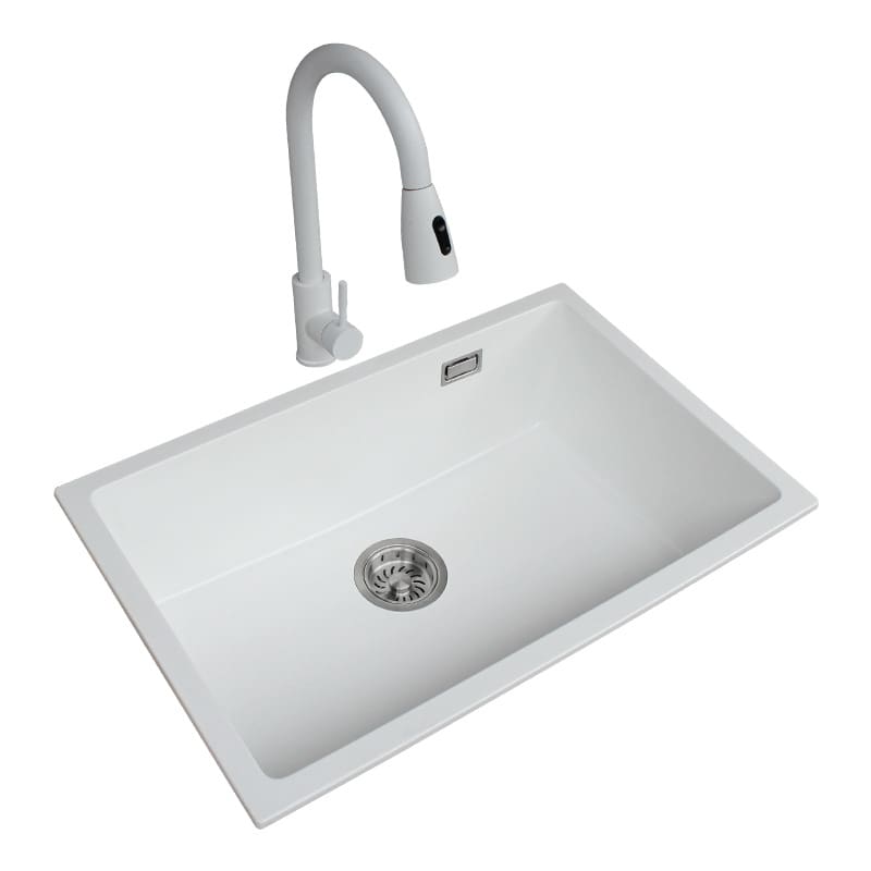 Bán buôn bồn rửa nhà bếp bằng đá thạch anh cao cấp, tiện lợi cho nhà hàng CR-392