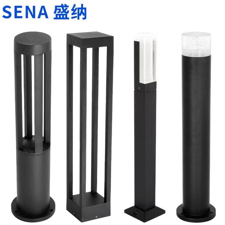 Đèn LED bãi cỏ năng lượng mặt trời ngoài trời chống thấm nước đơn giả - DNT-1774
