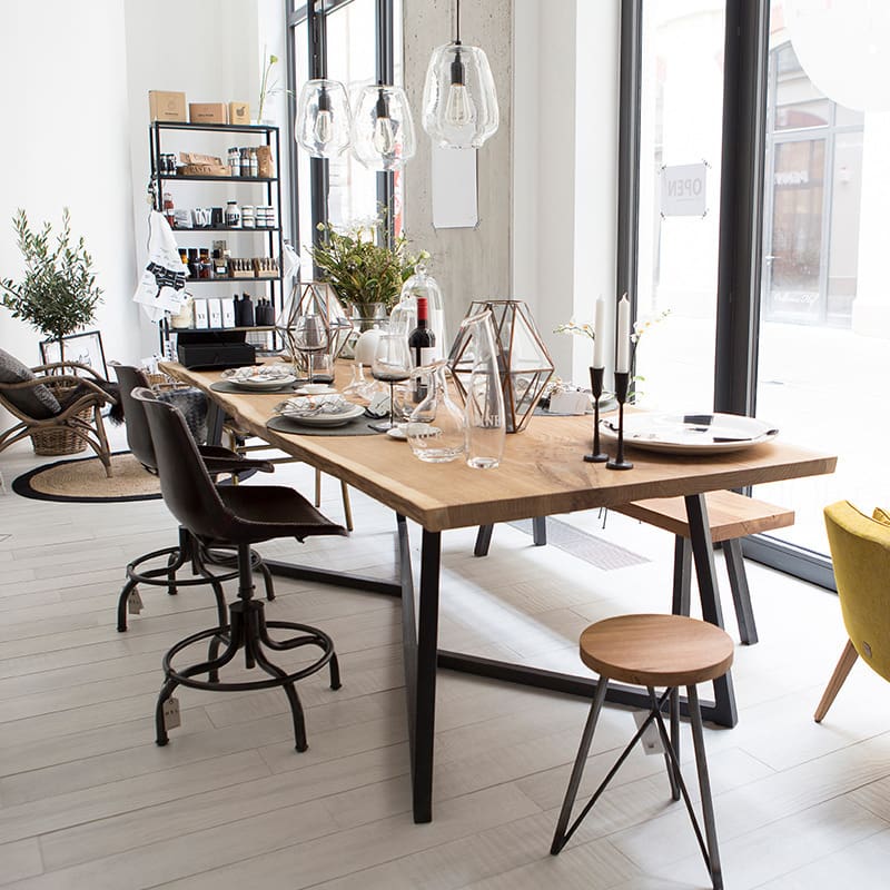 Bàn ghế Hiện đại phòng nhỏ Bàn ăn cafe Bàn ăn hình chữ nhật - BGCF-1056