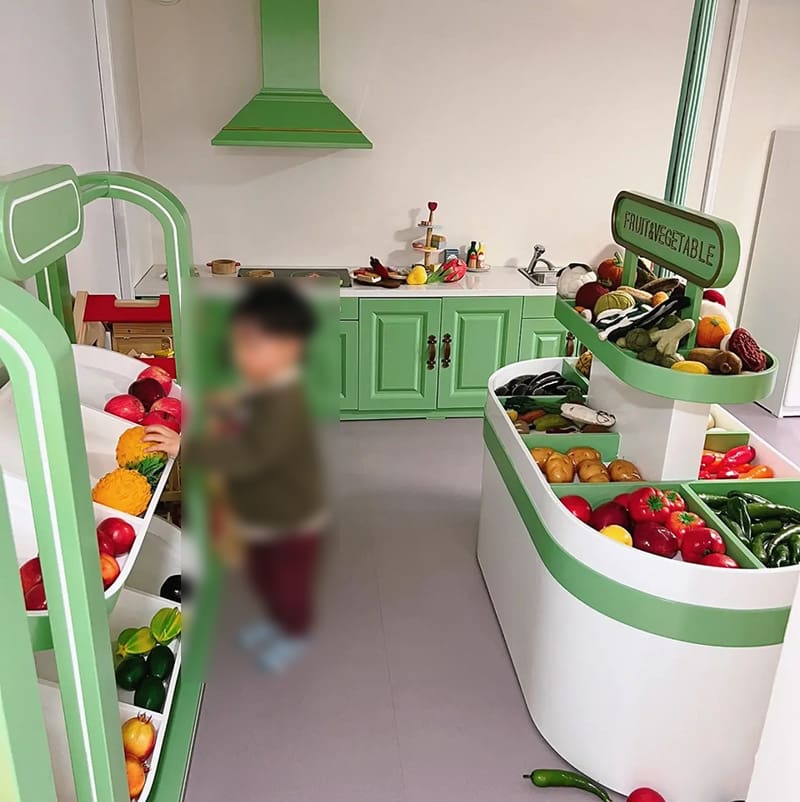 Nhà vui chơi trẻ em, đảo rau quả, nhà hàng cao cấp, tiện lợi cho nhà hàng BN-78