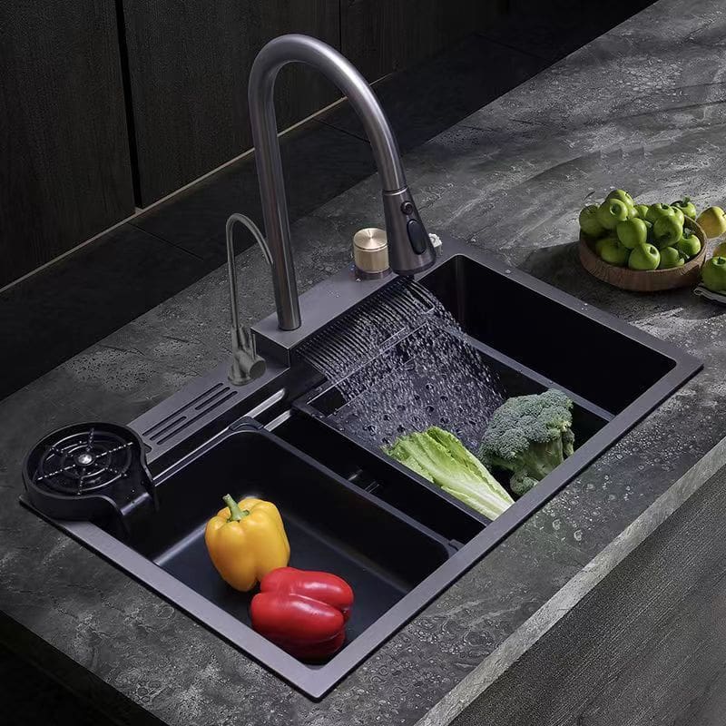 Nhà bếp đa chức năng dày handmade dao thác bồn cao cấp, tiện lợi cho nhà hàng CR-61