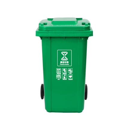 Thùng rác phân loại bốn màu 240 lớn có nắp ngoài trời bền đẹp, thân thiện môi TGNT_667