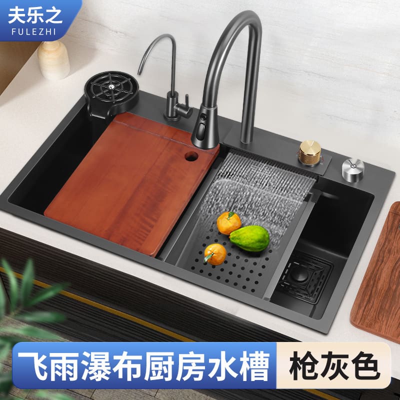 Nhà bếp bằng thép không gỉ 304 raindance bồn rửa cao cấp, tiện lợi cho nhà hà CR-68