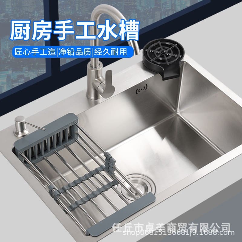 Bán buôn bồn rửa nhà bếp dày 304 bát thép cao cấp, tiện lợi cho nhà hàng CR-168