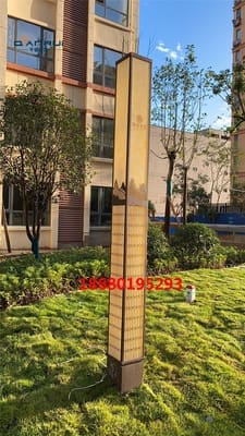 Đèn Thép không gỉ chiếu sáng cảnh quan cộng đồng công viên cột Đèn in - DNT-542