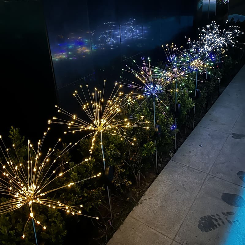 Đèn bãi cỏ năng lượng mặt trời Đèn bắn pháo hoa ngoài trời Đèn đom đó - DNT-1035