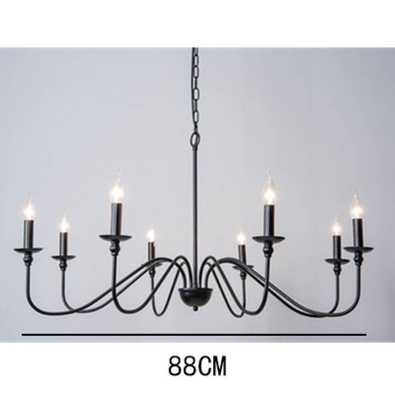 Hiện đại ánh sáng đơn giản sang trọng Mỹ đèn chùm sắt phòng khách phòn - DC-1024