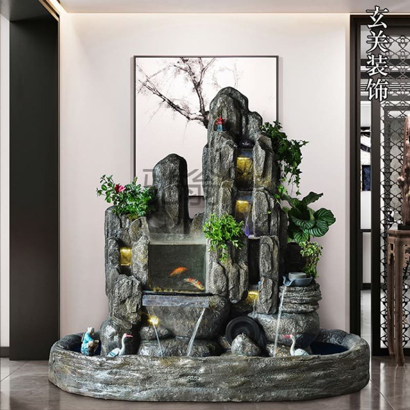 Fe non bộ ngoài trời, núi, nước chảy, sân, bánh ngoài trời bền đẹp, thân thiệ nan