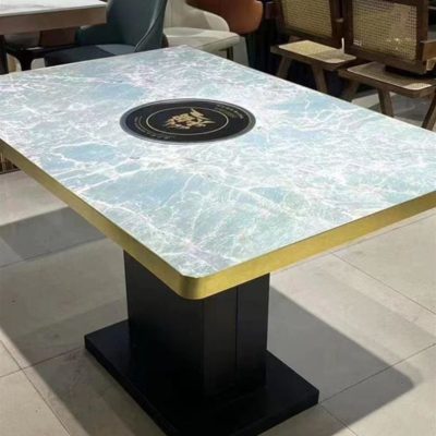 Bàn lẩu đá cẩm thạch lẩu cảm ứng tích hợp cao cấp, tiện lợi cho nhà hàng BN-232