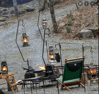 Đèn Cắm trại ngoài trời bằng sắt rèn Đèn đứng cột Đèn cắm trại có thể - DNT-251