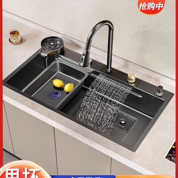 Raindance thác nước bồn rửa chén bồn rửa chén lớn cao cấp, tiện lợi cho nhà h CR-97