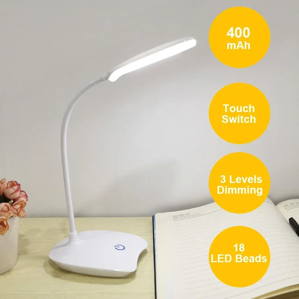 Đèn Văn phòng Đèn bàn sáng Pin sạc Đèn LED đứng để bàn Đèn lồng cho họ - DDB-149