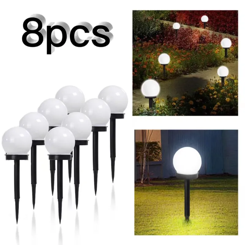 Đèn LED Ngoài Trời Năng Lượng Mặt Trời Bóng Tròn Sân Vườn - DTN-137