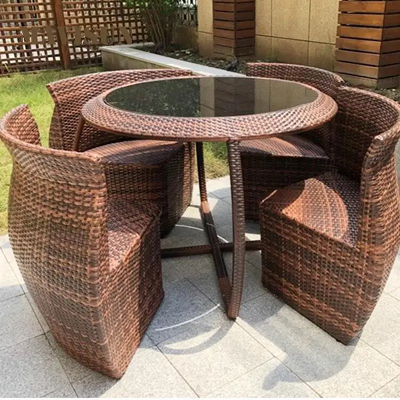 Bàn ghế mây hiện đại ngoài trời cho ban công ngoài trời bền đẹp, thân thiện m BGSV_31