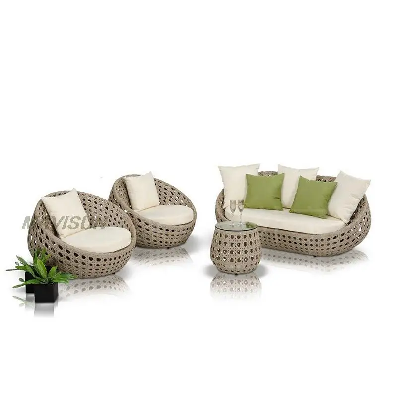 Ngoại thất sân vườn ngoài trời mây sofa garde ghế ngoài trời bền đẹp, thân th BGSV_400