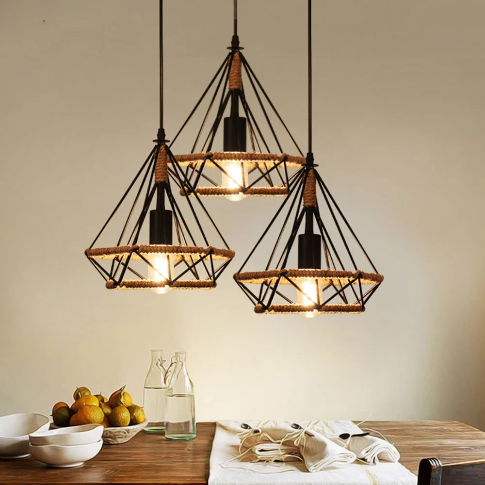 Đèn Mặt dây chuyền Bàn Tiệc E27 Bảo Vệ Lồng Nhà Phòng Ngủ - DTN-03