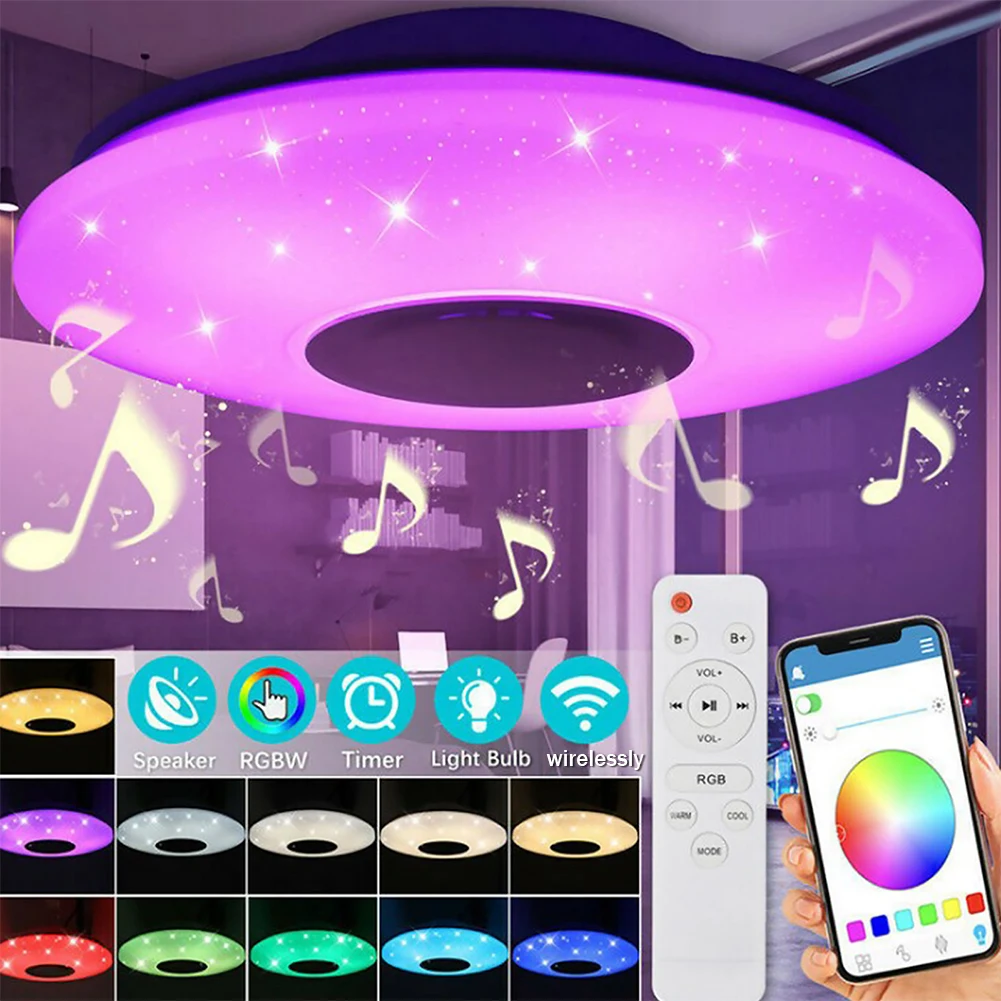 Đèn trần LED RGB Điều khiển ứng dụng Đèn trần âm nhạc tương - DTN-151