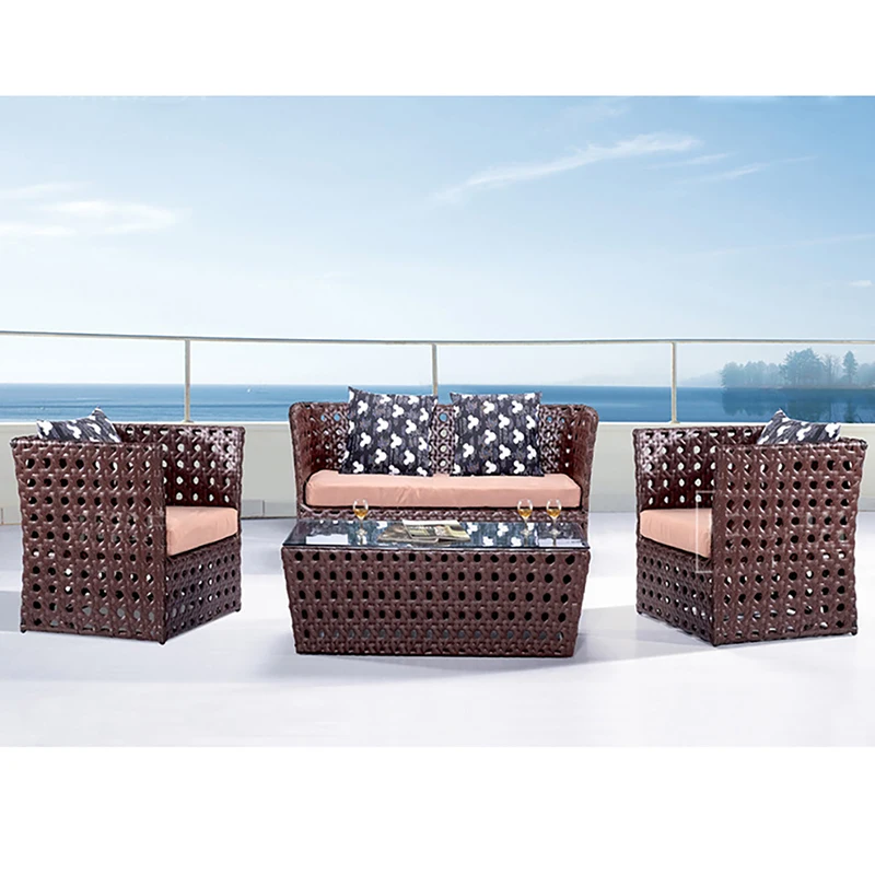 Ngoại thất sân vườn mây tre đan ngoài trời sofa ngoài trời bền đẹp, thân thiệ BGSV_393