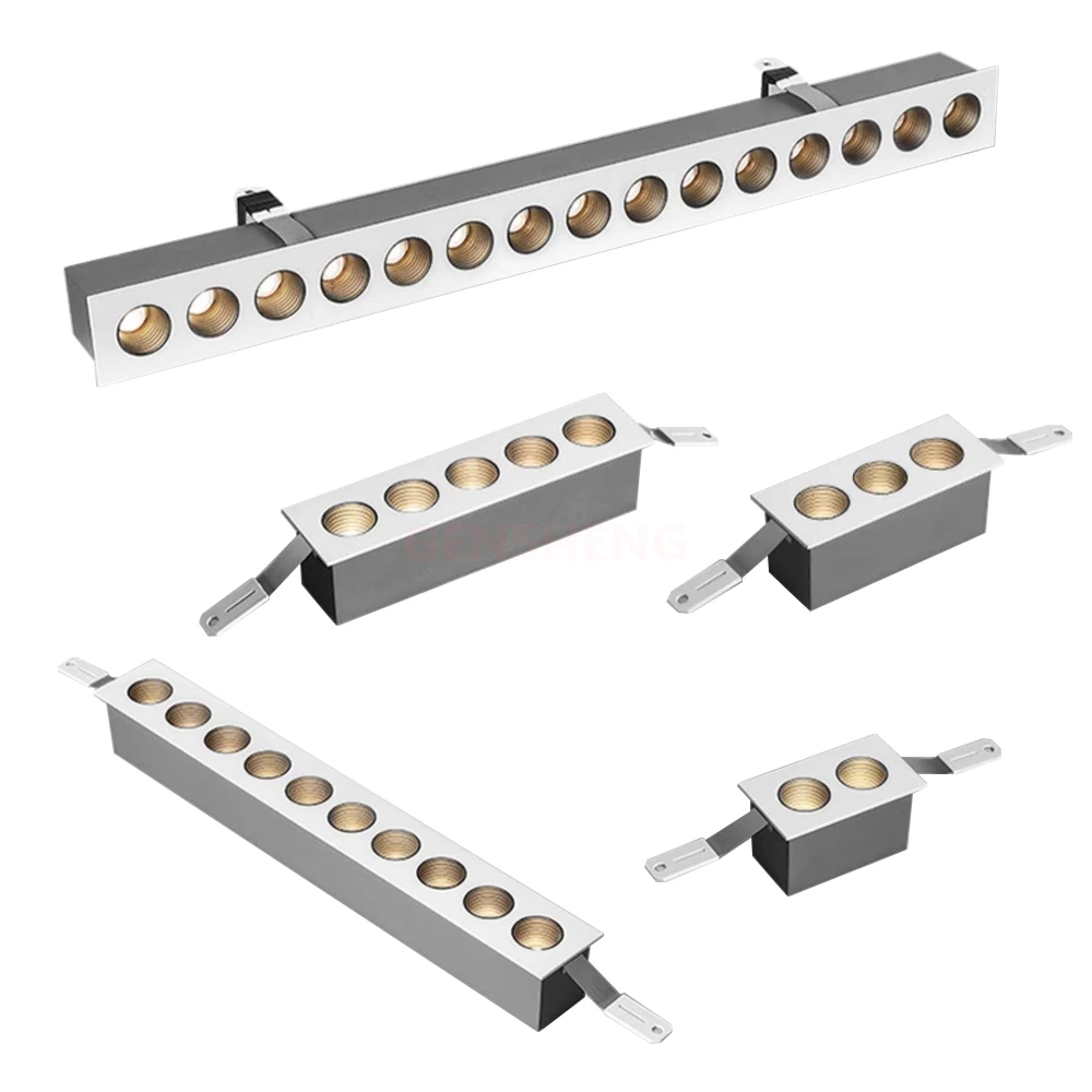 Đèn LED âm trần dạng lưới tản nhiệt có thể điều chỉnh độ - DTN-384