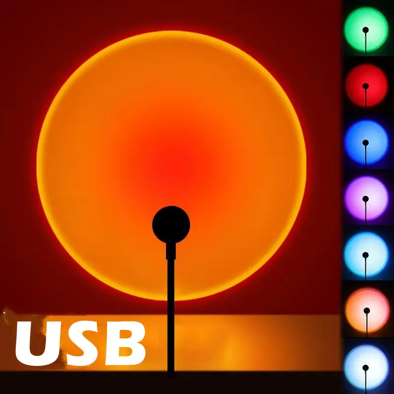 Đèn RnnTuu LED USB Hoàng Hôn Đèn Máy Chiếu Trang Trí Nhà - DTN-414