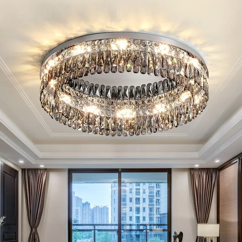 Hoàng Gia Trần Đèn Chùm Hiện Đại Sang Trọng Led Pha Lê Treo Đèn Phòng Kh - DC-55