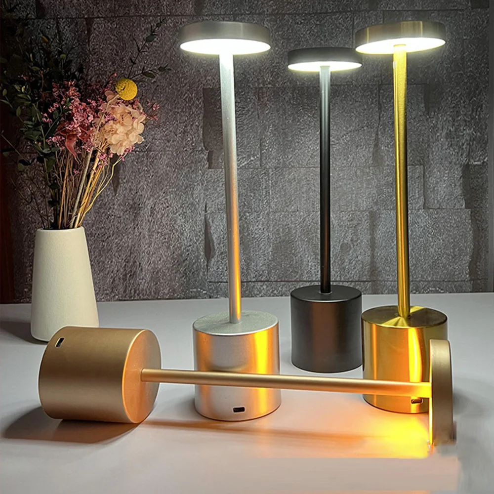 Đèn Bàn Đơn Giản Cafe Đèn Để Bàn Sạc USB Đèn Bàn Không Dây Đèn Ngủ Cho - DDB-265